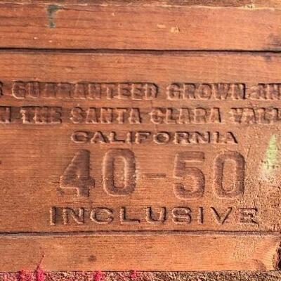 Lot 154 G: Vintage wooden crates and cane handles