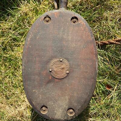 Lot 155: Vintage Barn Pulleys & More
