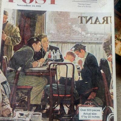 Vintage Puzzle Saturday Afternoon Post... etc