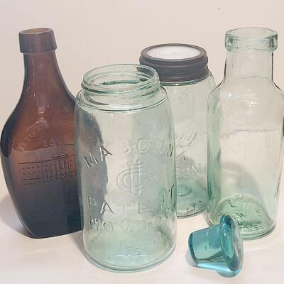 Lot 139: Triple L Mason Jar, JK & S Bottle and More