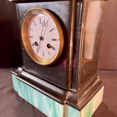 Lot 157: H&F French Marble Clock
