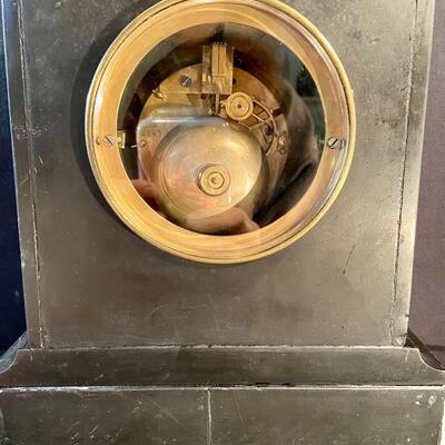 Lot 157: H&F French Marble Clock