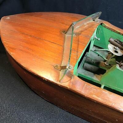 L35:  Wooden Model Boat