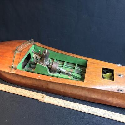 L35:  Wooden Model Boat