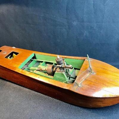L35:  Wooden Model Boat