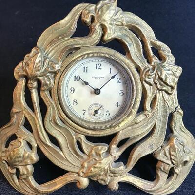 Lot 39: Hand Crafted Italian Urn & Art Deco Clock