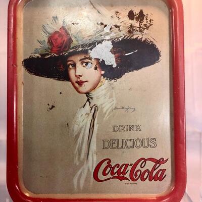 Vintage Coca-Cola Metal Serving Tray  