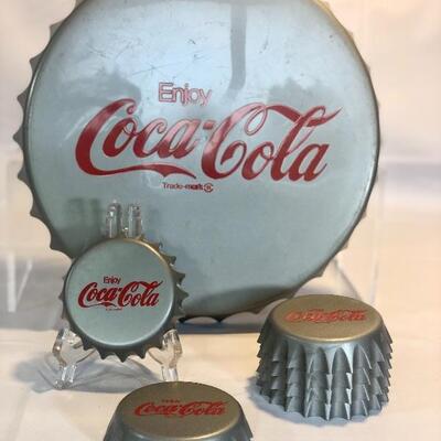 Vintage Coca-Cola Bottle Cap Serving Set
