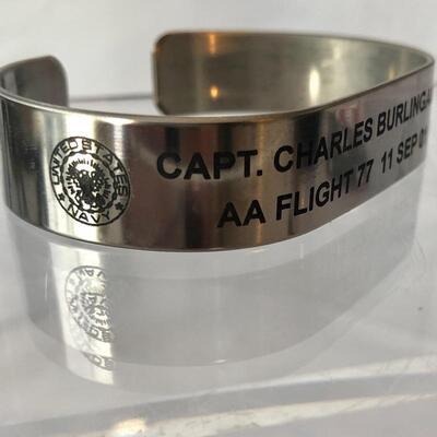 AA 77 Captain Charles Burlingame Memorial Bracelet