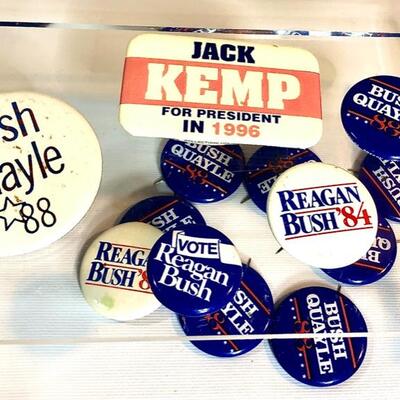 1984, 1988, 1996 Presidential Campaign Buttons