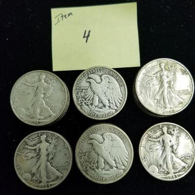 Item (4)  Silver Half-dollars