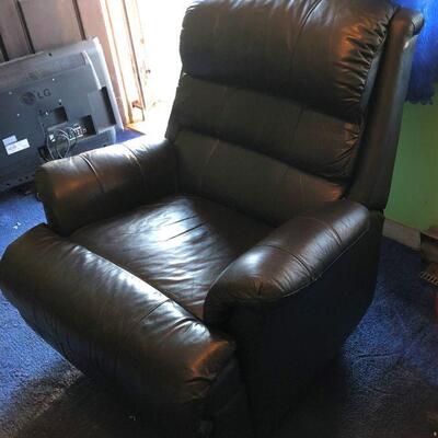 Lot 12 - Faux Leather Rocker Recliner LOCAL PICK UP ONLY
