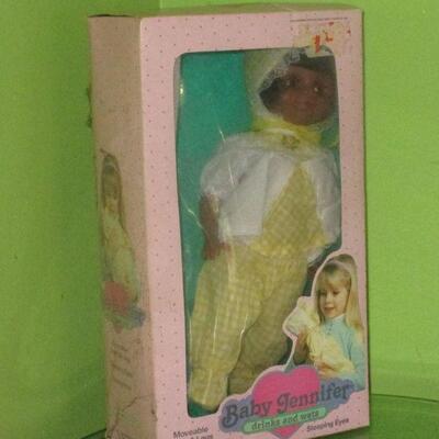 Lot 32 - Baby Jennifer Drinks and Wets Doll GOOGLE THIS ONE