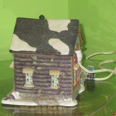 Lot 33 - Ceramic Cabin with Light