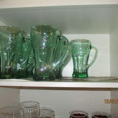 Lot 58 - Cabinet of Glass LOCAL PICK UP ONLY