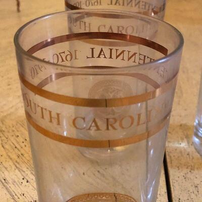 Lot 94 - South Carolina Tricentennial Glasses