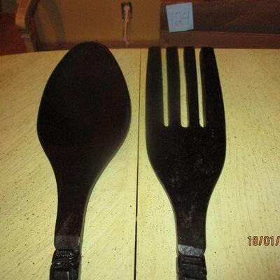 Lot 126 - Wood Spoon Fork LOCAL PICK UP ONLY