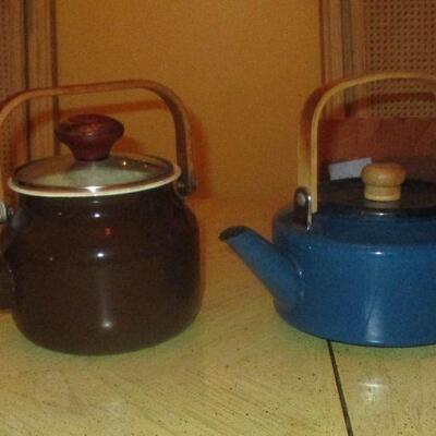 Lot 128 - Two Metal Teapots