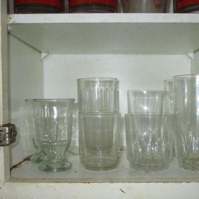 Lot 134 - Cabinet of Glasses LOCAL PICK UP ONLY