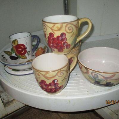 Lot 158 - Dishes and Teapot LOCAL PICK UP ONLY