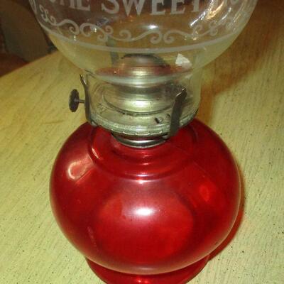 Lot 196 - Home Sweet Home Oil Lamp