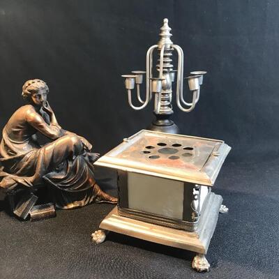 Lot 42:   Bronze Statue, Wartburg Germany Porcelain and More