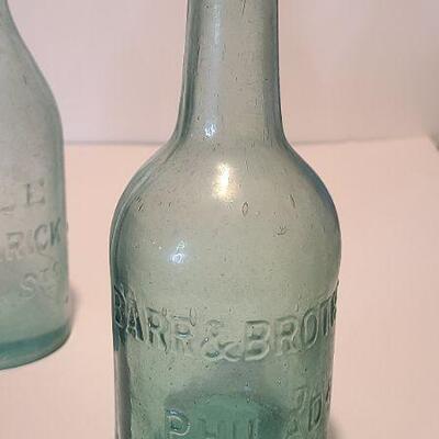 Lot 148: Antique Blob Top Soda Bottles Amber Kerns 