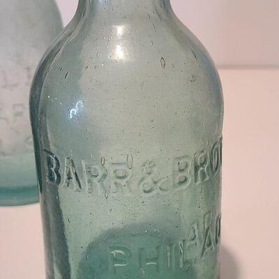 Lot 148: Antique Blob Top Soda Bottles Amber Kerns 