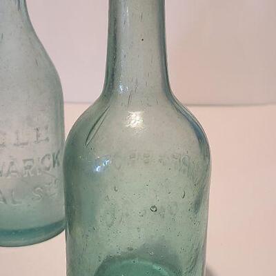 Lot 148: Antique Blob Top Soda Bottles Amber Kerns 