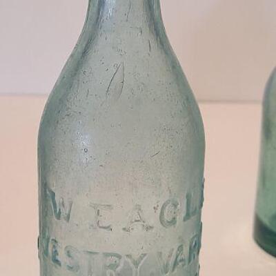 Lot 148: Antique Blob Top Soda Bottles Amber Kerns 