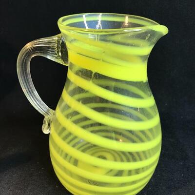 Lot 43:  Hand Blown Glass Pitchers