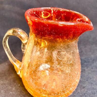 Lot 43:  Hand Blown Glass Pitchers
