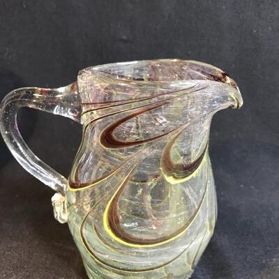 Lot 43:  Hand Blown Glass Pitchers