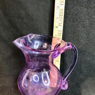 Lot 43:  Hand Blown Glass Pitchers