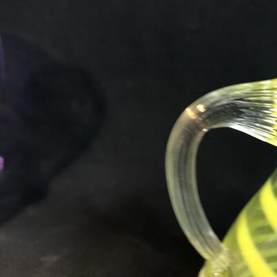 Lot 43:  Hand Blown Glass Pitchers