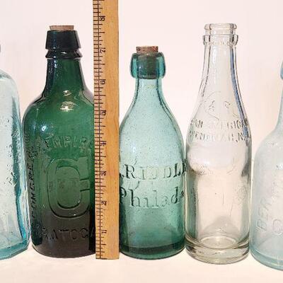 Lot 149: Blob Top Soda Bottles (Congress & Empire Springs Green & More)