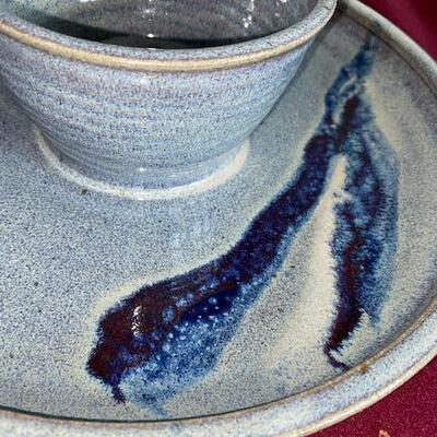 Lot  246 - Stoneware Dip and Chip platter
