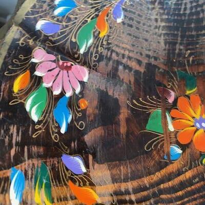 Lot 259 - Wooden Painted Bowl