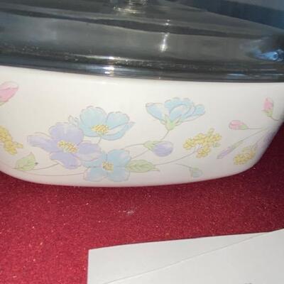 Lot 271 -  Vintage Corningware Pastel Boquet Pattern