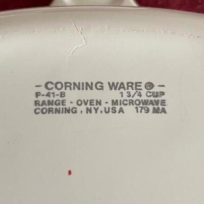 Lot 273 - =1.75 Cup Corningware dishes with lids