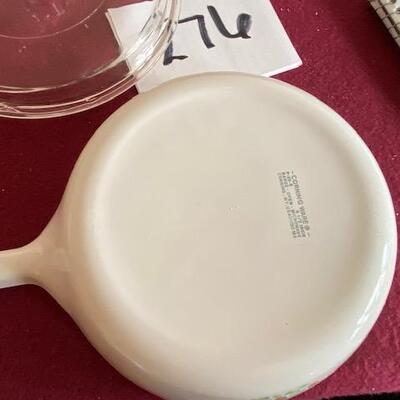 Lot 276 -  Vintage Corningware Wildflower Pattern