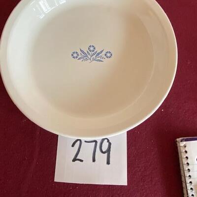 Lot 279 - Corningware Cornflower Pattern Pie Dish