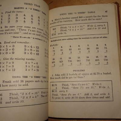 1934 The Stone Arithmetic Third Year School Book 