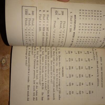 1934 The Stone Arithmetic Third Year School Book 