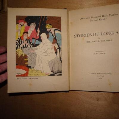 Porchoir Book - Stories of Long Ago - H. D. Gieson 1929 Picture Reader Book - American Standard Bible Readers Second Reader