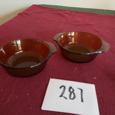 Lot 287 - Fire King Bowls