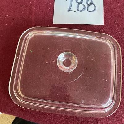 Lot 288 - Corningware Cornflower Pattern dish and lid