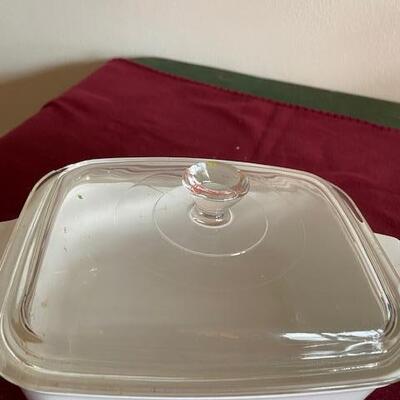 Lot 288 - Corningware Cornflower Pattern dish and lid