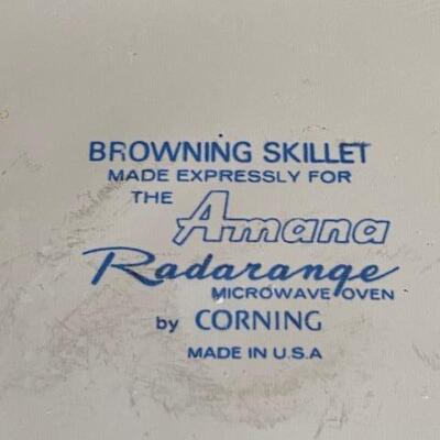 Lot  296 - Corning Vintage Browning Skillet for Amana Radarange