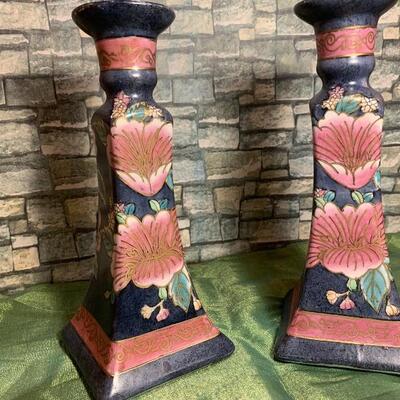 Porcelain candlesticks 